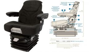 Grammer 12V Air Suspension Seat Case IH
