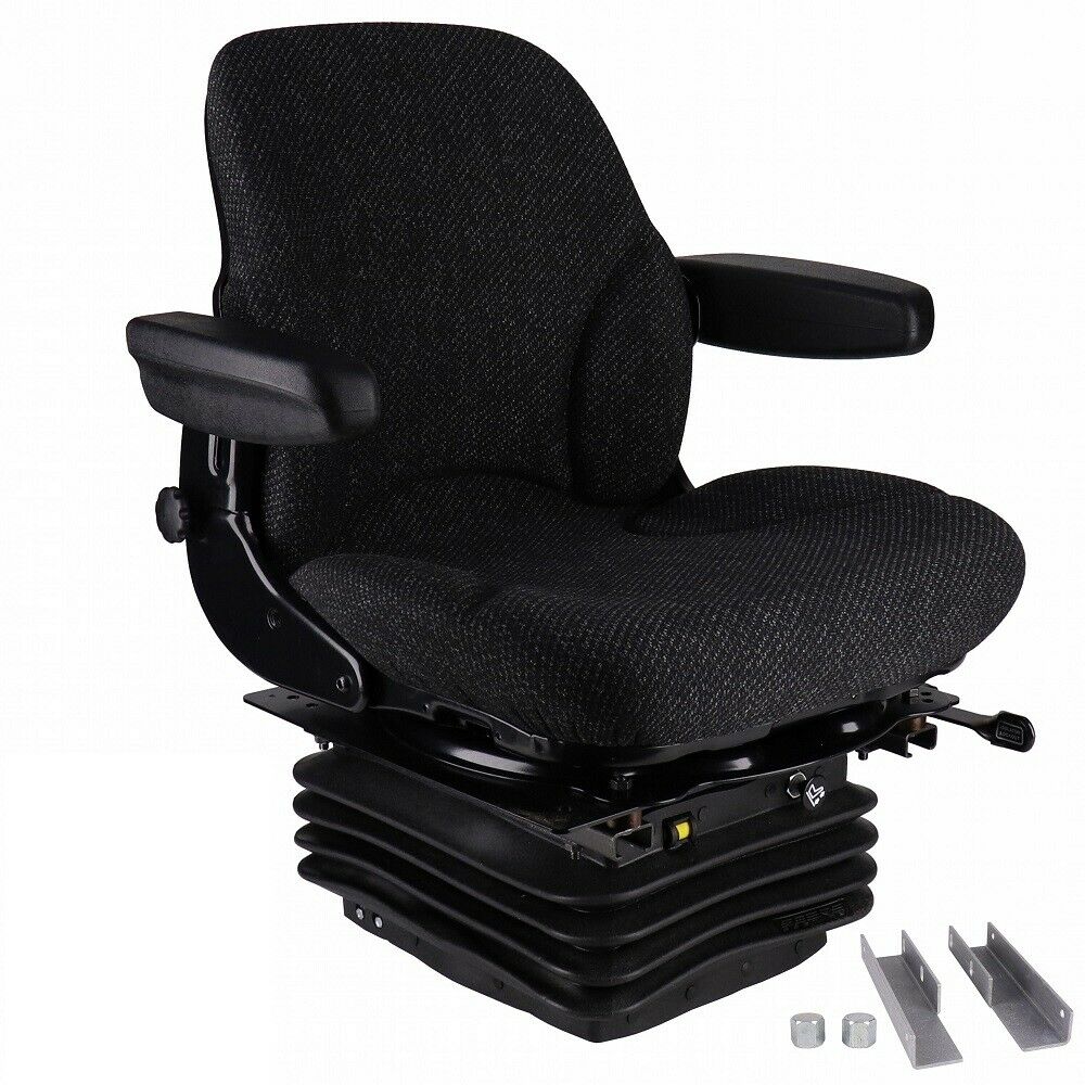 MMTractorParts.com: 12V Air Suspension Seat - Asphalt Gray Fabric