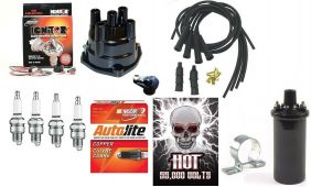 Electronic Ignition Kit & 12V Hot Coil Massey Ferguson Tractor - Delco Screw-held Distributor