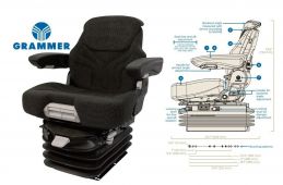Grammer 12V Air Suspension Seat Allis Chalmers Tractor