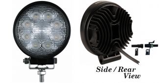 Round LED Rear Work Light / Lamp - 1680 Lumens