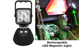 Magnetic base LED Light - Rechargeable