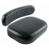 Seat Cushion Set Oliver Tractor - Black Embossed Vinyl