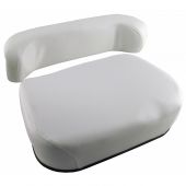 Seat Cushion Set Oliver Tractor - White Vinyl