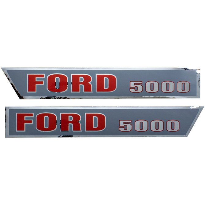 Decal Kit Ford 5000 Tractor Gray And Red 3322